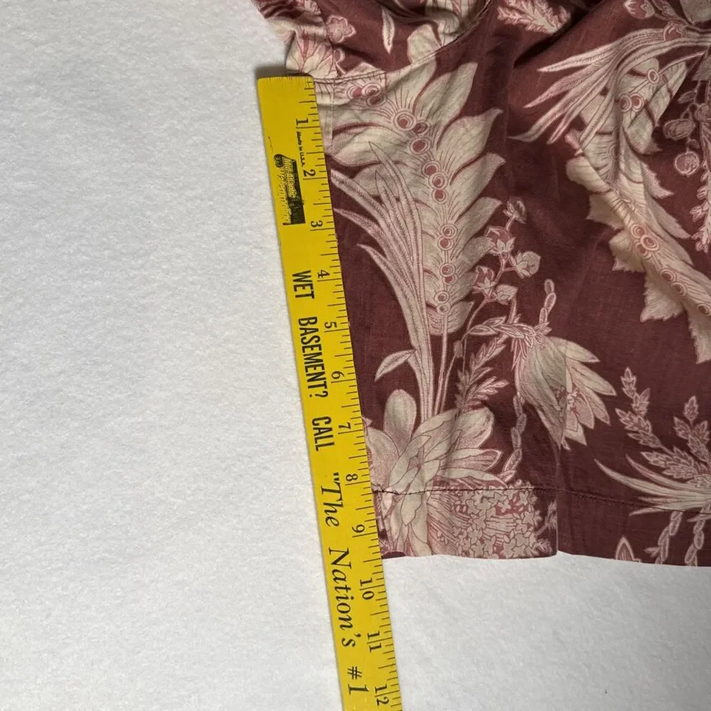 VTG Banana Republic Safari Travel Shorts Mens 34 Pleated Cotton 80s 90s Floral